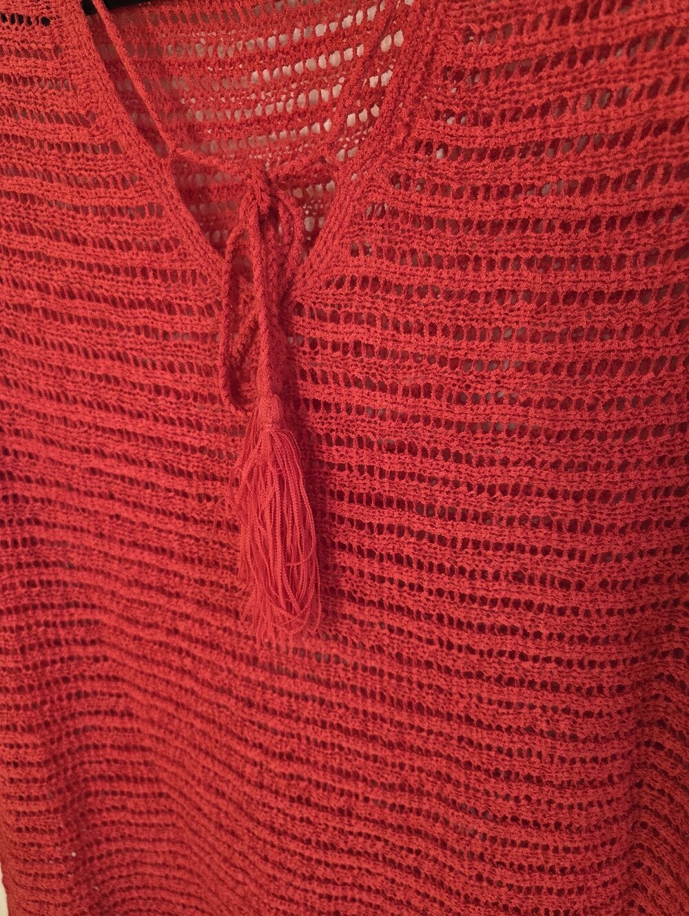 Knit beach coverup top - Picture 3 of 6